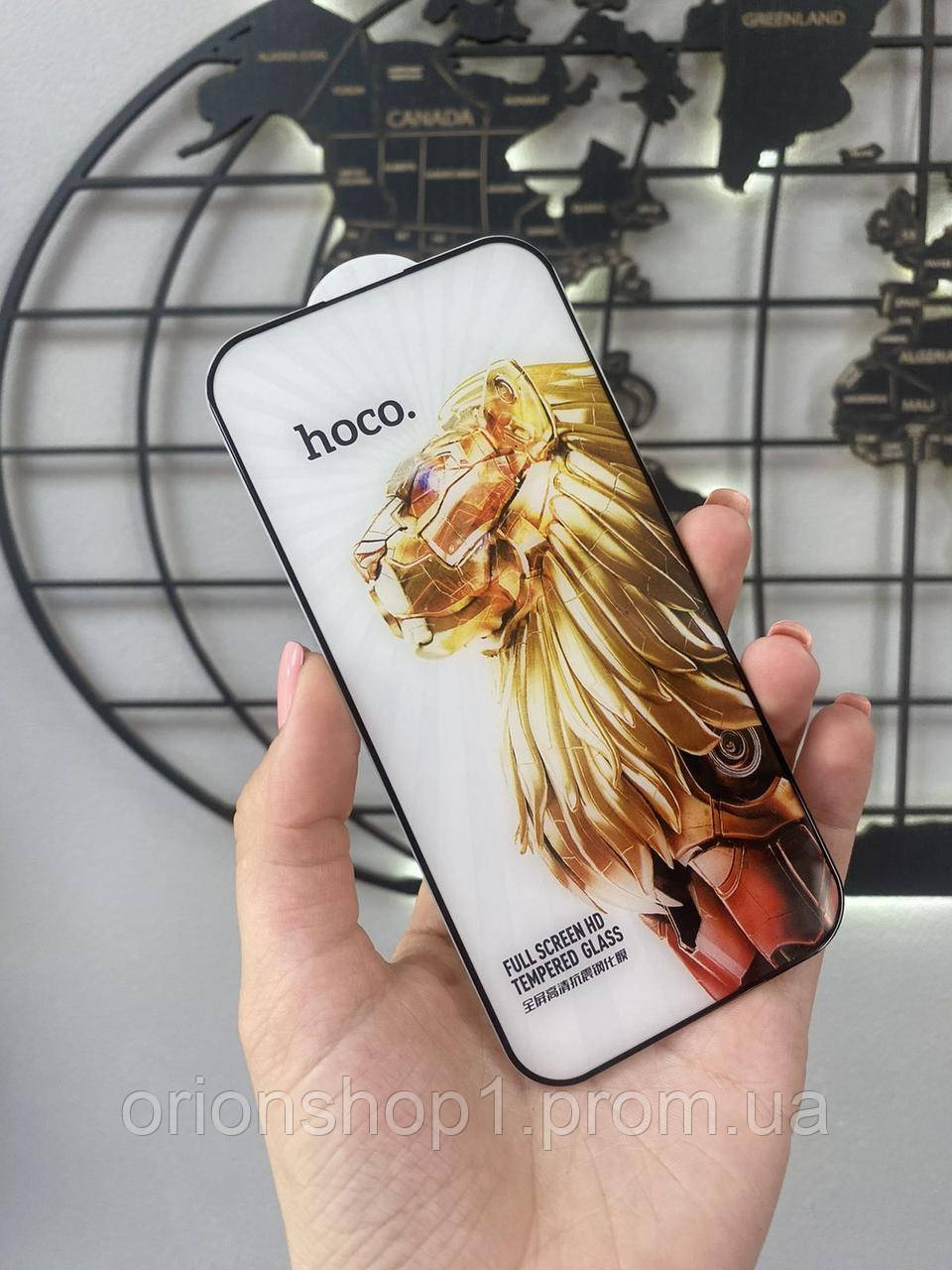 Захисне скло Hoco G9 для iPhone 14 Pro, скло для телефону Айфон 14 Про (колір чорний)