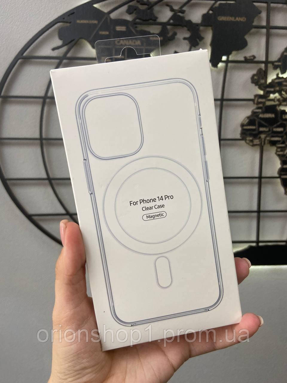 Прозорий чохол із підтримкою MagSafe для телефону iPhone 14 Pro, Чохол прозорий магсейф для Айфон 14 Про