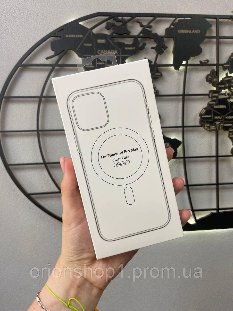 Прозорий чохол із підтримкою MagSafe для телефону iPhone 14 Pro Max, Чохол магсейф для Айфон 14 Про Макс