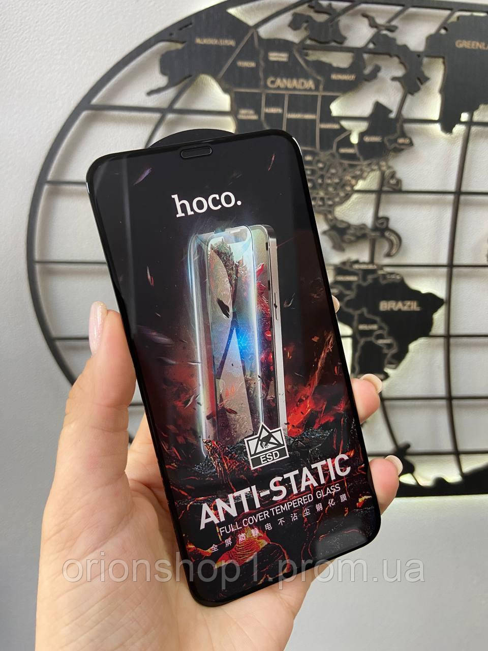 Захисне скло Hoco G10 Anti-static HD для Apple iPhone XR, скло на весь екран для айфон ХР (чорний)
