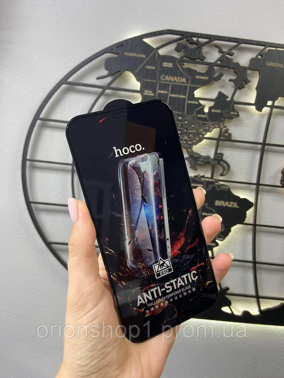 Захисне скло Hoco G10 HD Anti-static для iPhone 11 Pro Max з повним проклеюванням екрану (колір чорний)