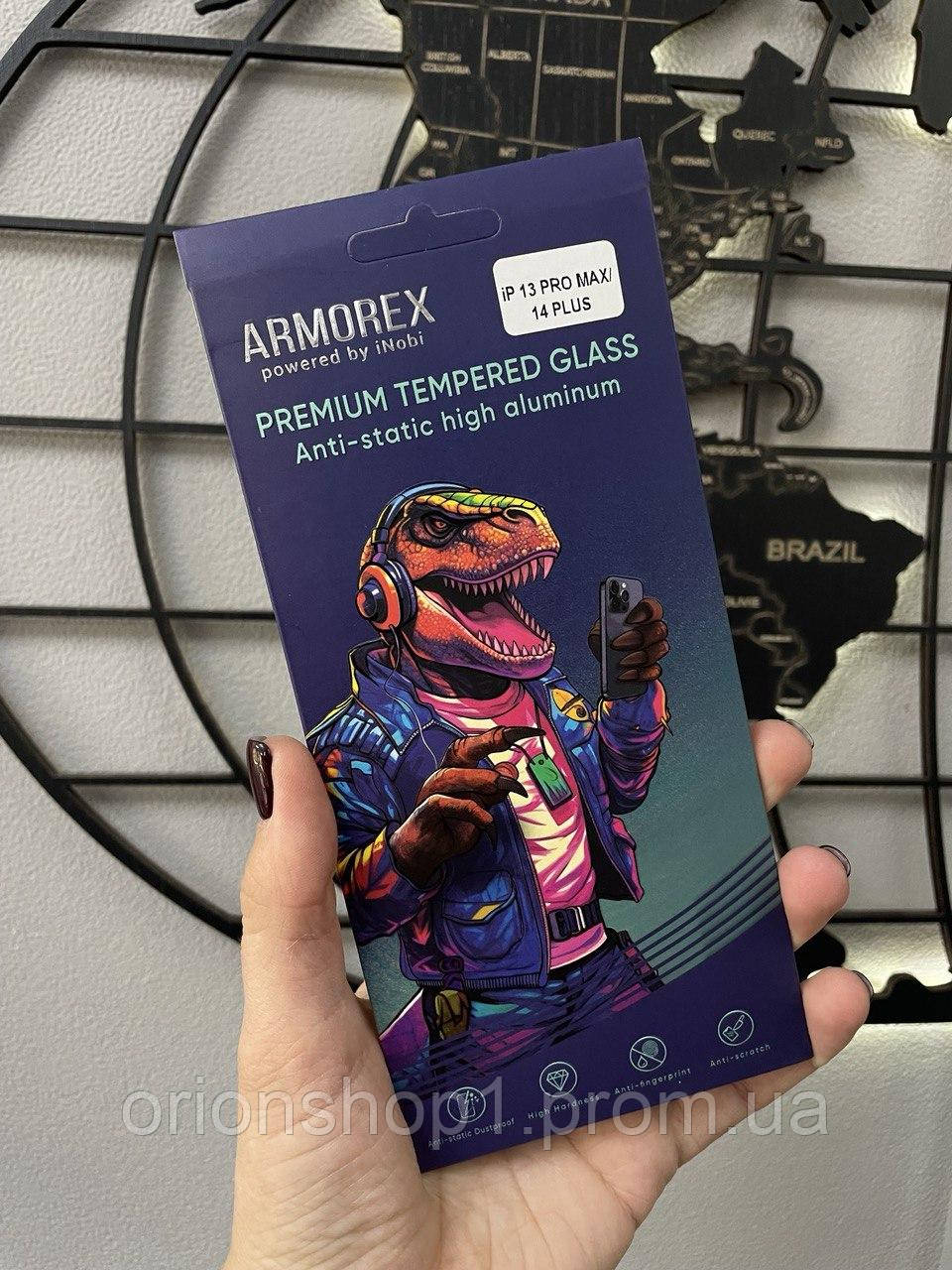 Захисне скло ARMOREX SE 5D Hi-Alumin Antistatic для iPhone 14 Plus,Міцне захисне скло  для айфон 14 Плюс