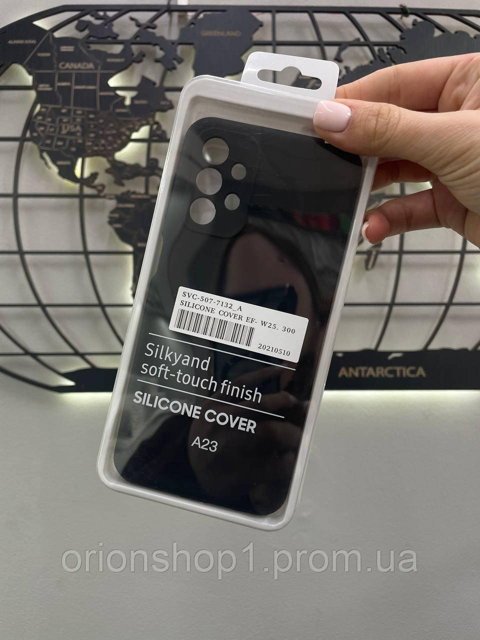 Чохол Silicone Case на Samsung A23, чохол з мікрофіброю всередині для Самсунг А23