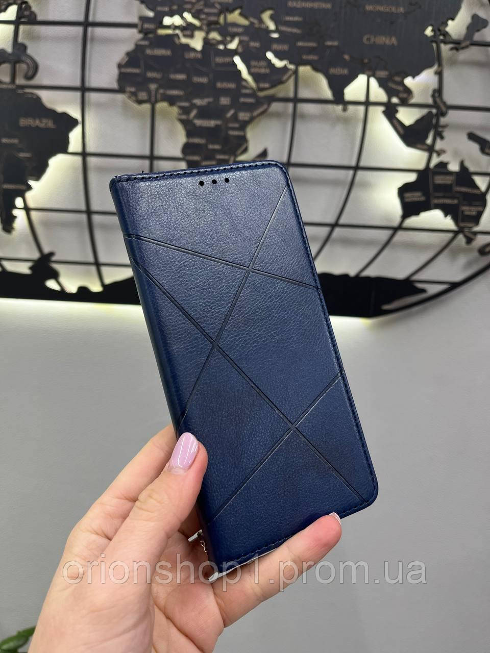 Чохол-книжка Business Leather для Samsung A03, Шкіряний  чохол-книжка Самсунг A03 (Синій)