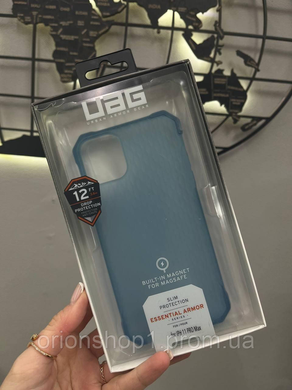 Броньований чохол UAG Armor для iPhone 11 Pro Max Голубий,Удароміцний чохол-накладка для Айфон 11 Про Макс Голубий