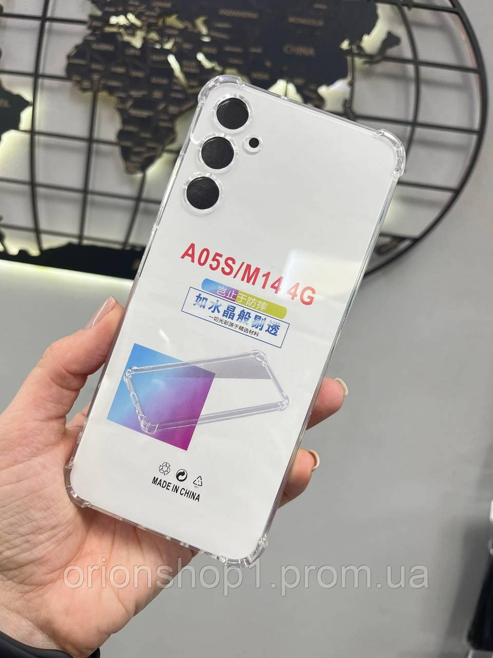 Чохол силіконовий протиударний для Samsung A05S /M14 4G,Прозорий кейс для телефону Самсунг А05С/М14