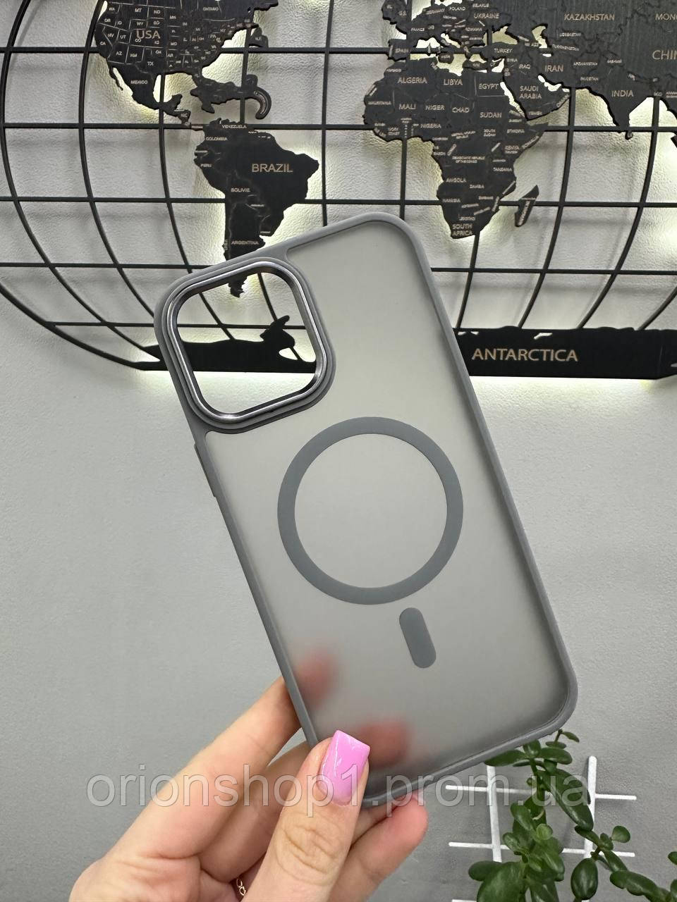 Чохол-накладка Magsafe iPhone 12 Pro Max,Чохол прозорий з магсейфом для телефону Айфон 12 Про Макс