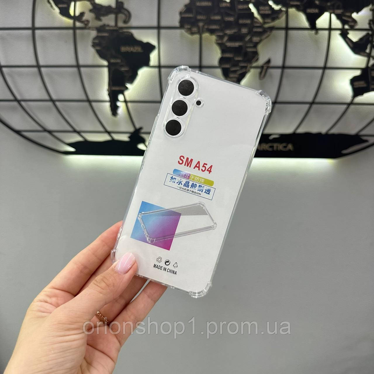 Силіконовий чохол з посиленими кутами для Samsung A54 5G,Прозорий чохол для телефону Самсунг А54