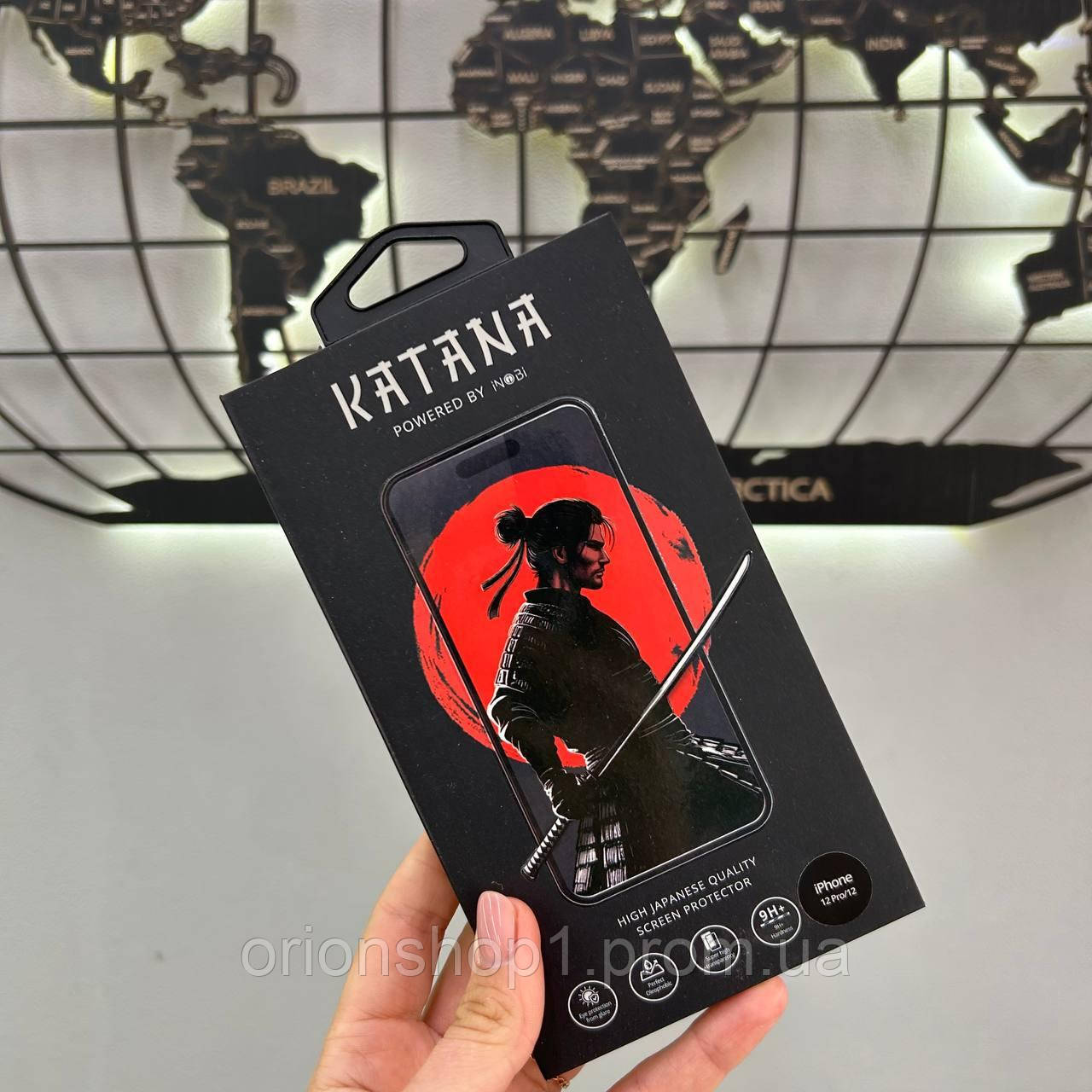 Захисне скло для iPhone 12 Katana by iNobi (Full Glue