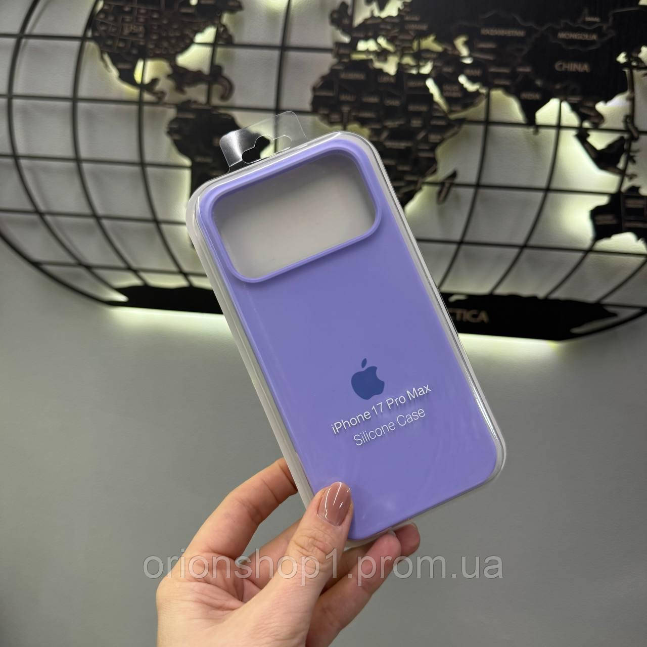 Silicone Case чохол з мікрофіброю для iPhone 17 Pro Max,чохол-бампер для Айфон 17 Про Макс (Ліловий)