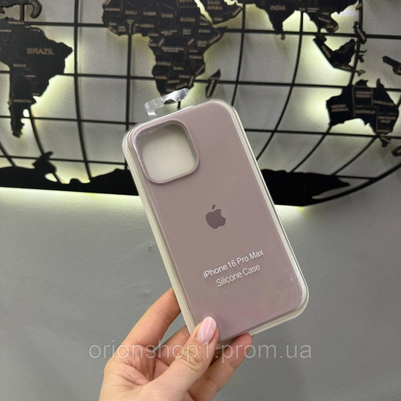 Silicone Case чохол з мікрофіброю для iPhone 16 Pro Max,чохол-бампер для Айфон 16 Про Макс (Lavander)