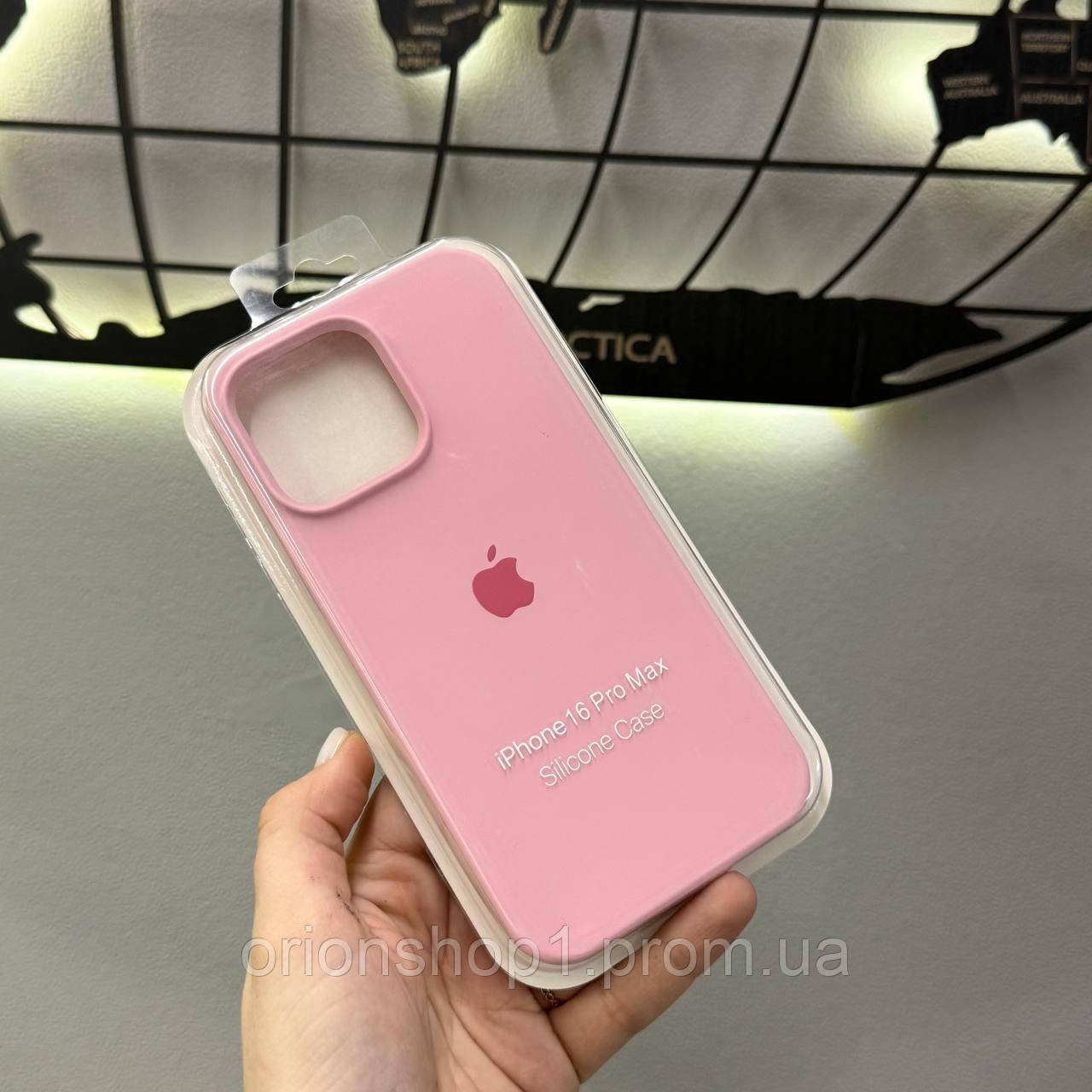 Silicone Case чохол з мікрофіброю для iPhone 16 Pro Max,чохол-бампер для Айфон 16 Про Макс (Рожевий)