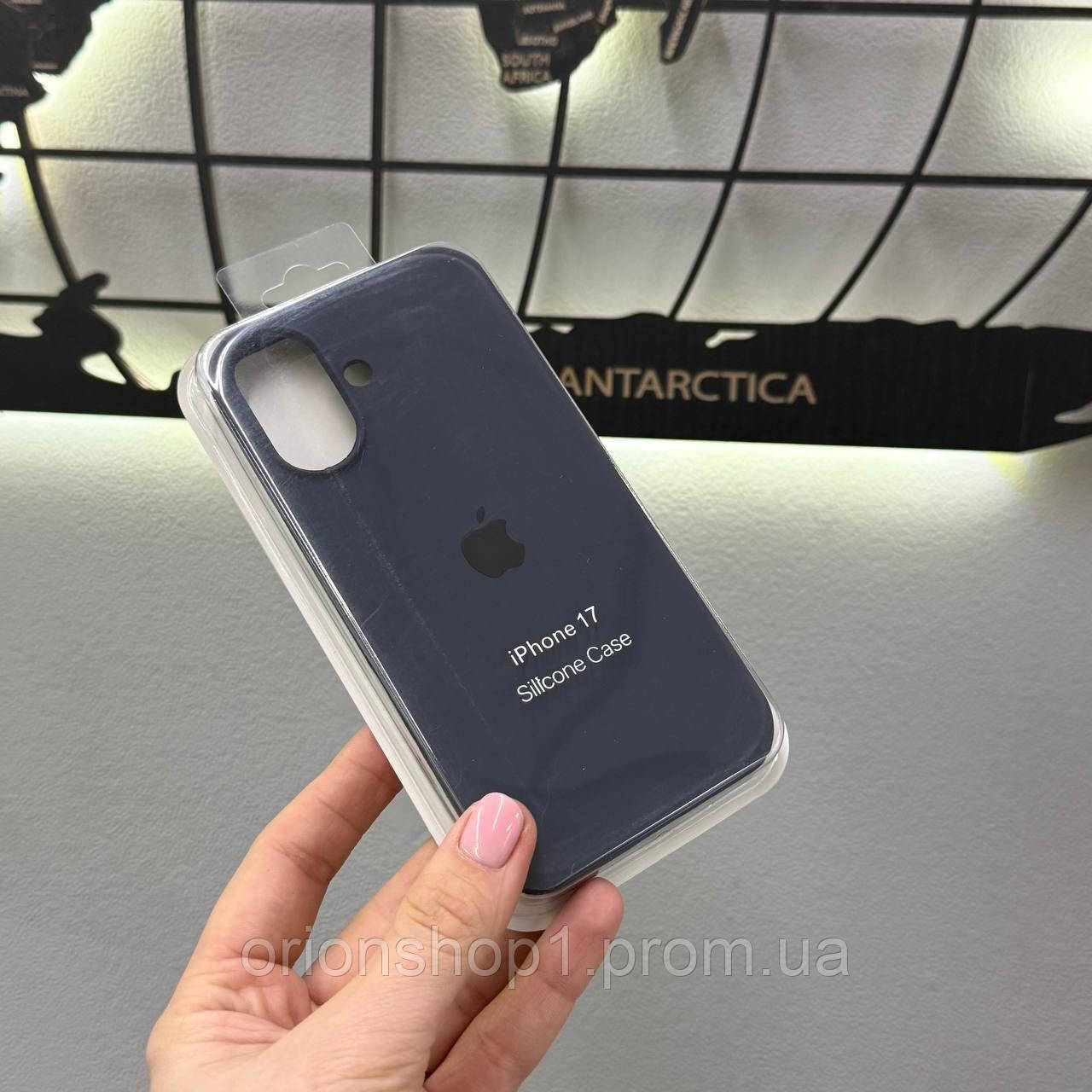Чохол-накладка з мікрофіброю для Айфон 17,чохол Silicone Case з мікрофіброю для iPhone 17 (колір: Синій)