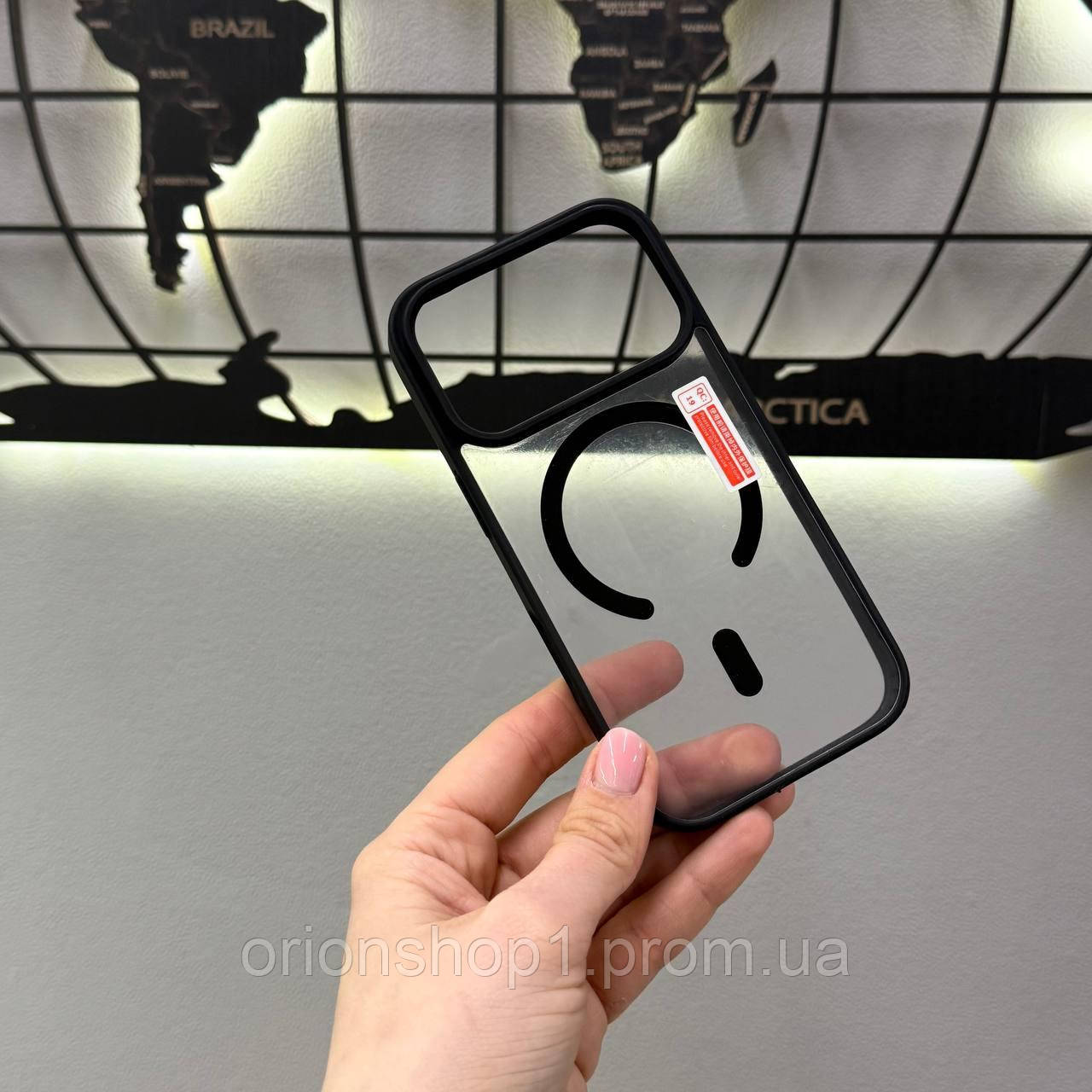 Чохол Matte Magsafe iPhone 17 Pro,Чохол прозорий з магсейфом для телефону Айфон 17 Про (Чорний)