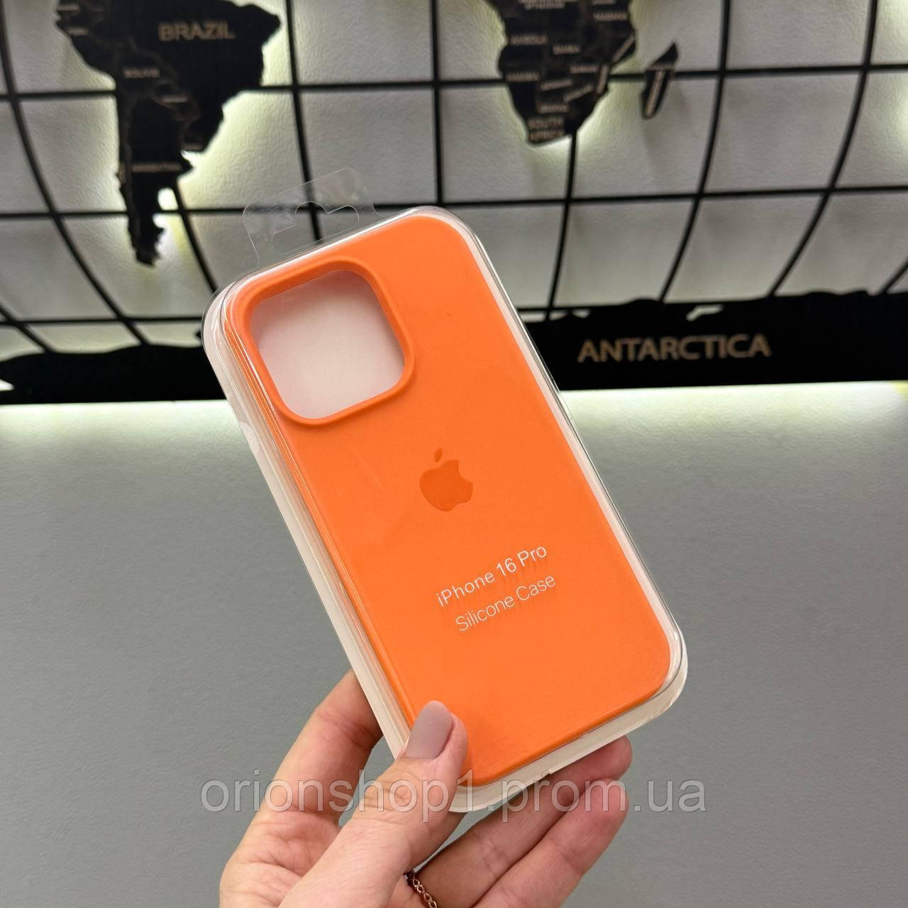 Чохол-бампер для телефона Айфон 16 Про,Silicone Case чохол з мікрофіброю для iPhone 16 Pro (Помаранчевий)