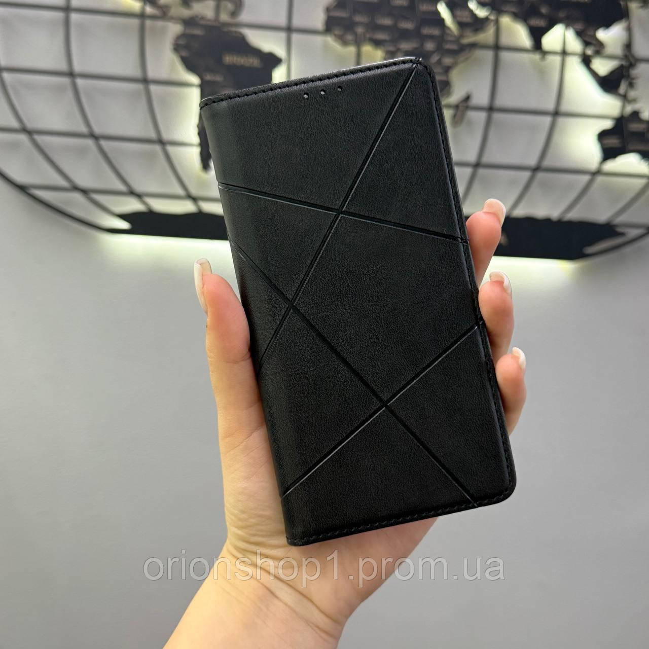 Якісний чохол-книжка Leather для Xiaomi Redmi Note 10 Pro 4G