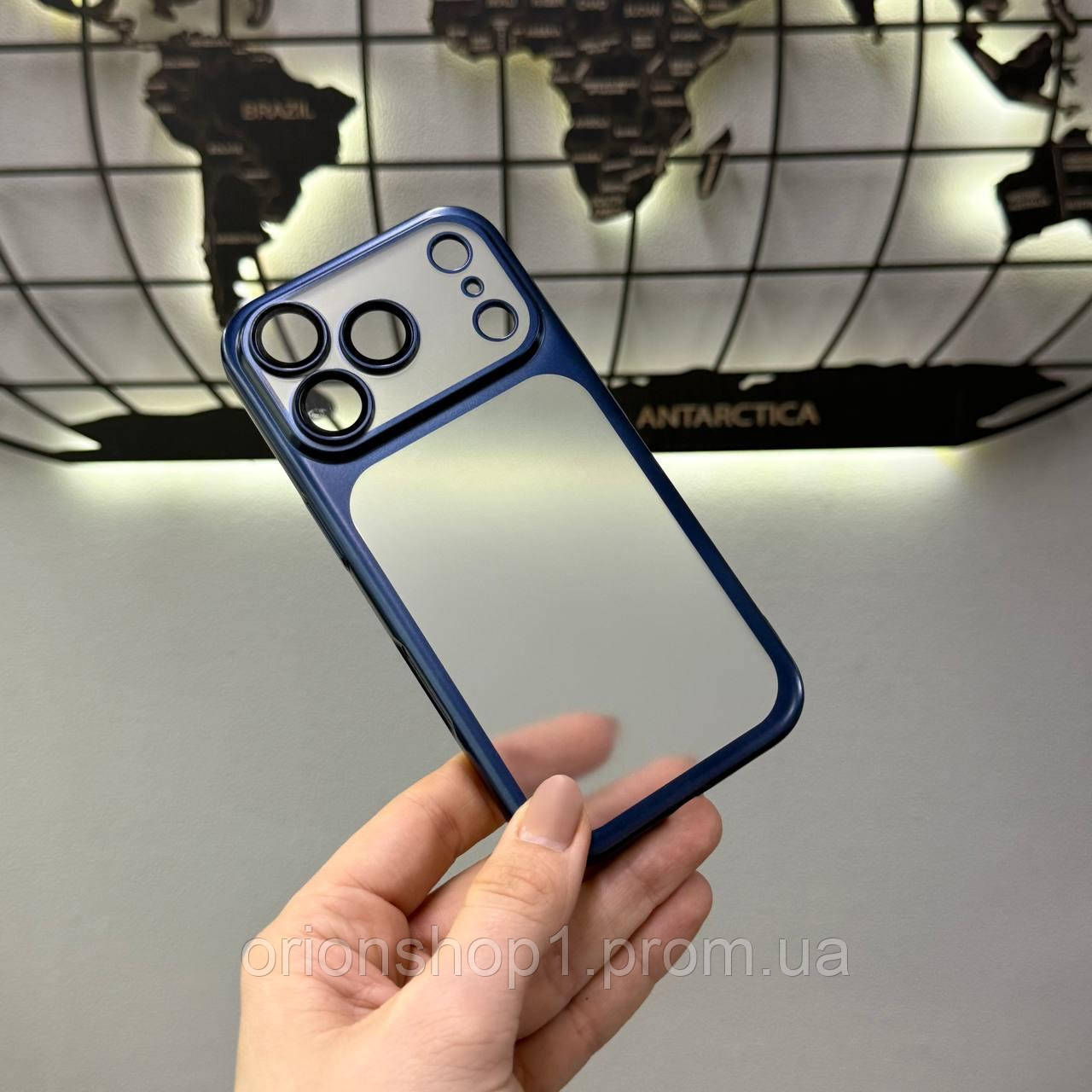 Ультратонкий матовий чохол захист камери для iPhone 17 Pro,Прозорий чохол для iPhone 17 Pro( Синій)