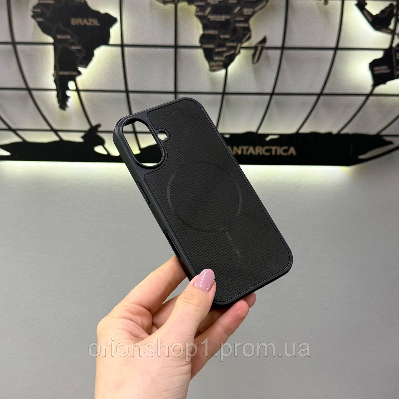 Протиударний чохол-накладка для iPhone 17 з MagSafe, чохол-накладка з MagSafe для iPhone 17 (Чорний)