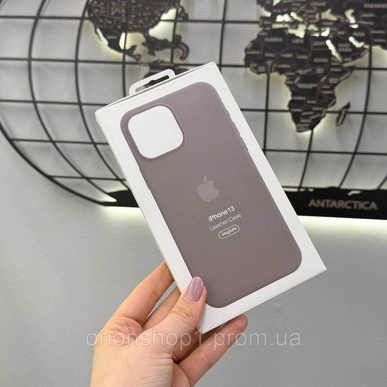 Чохол-накладка Leather Magsafe iPhone 13, якісний чохол з мікрофіброю для Айфон 13