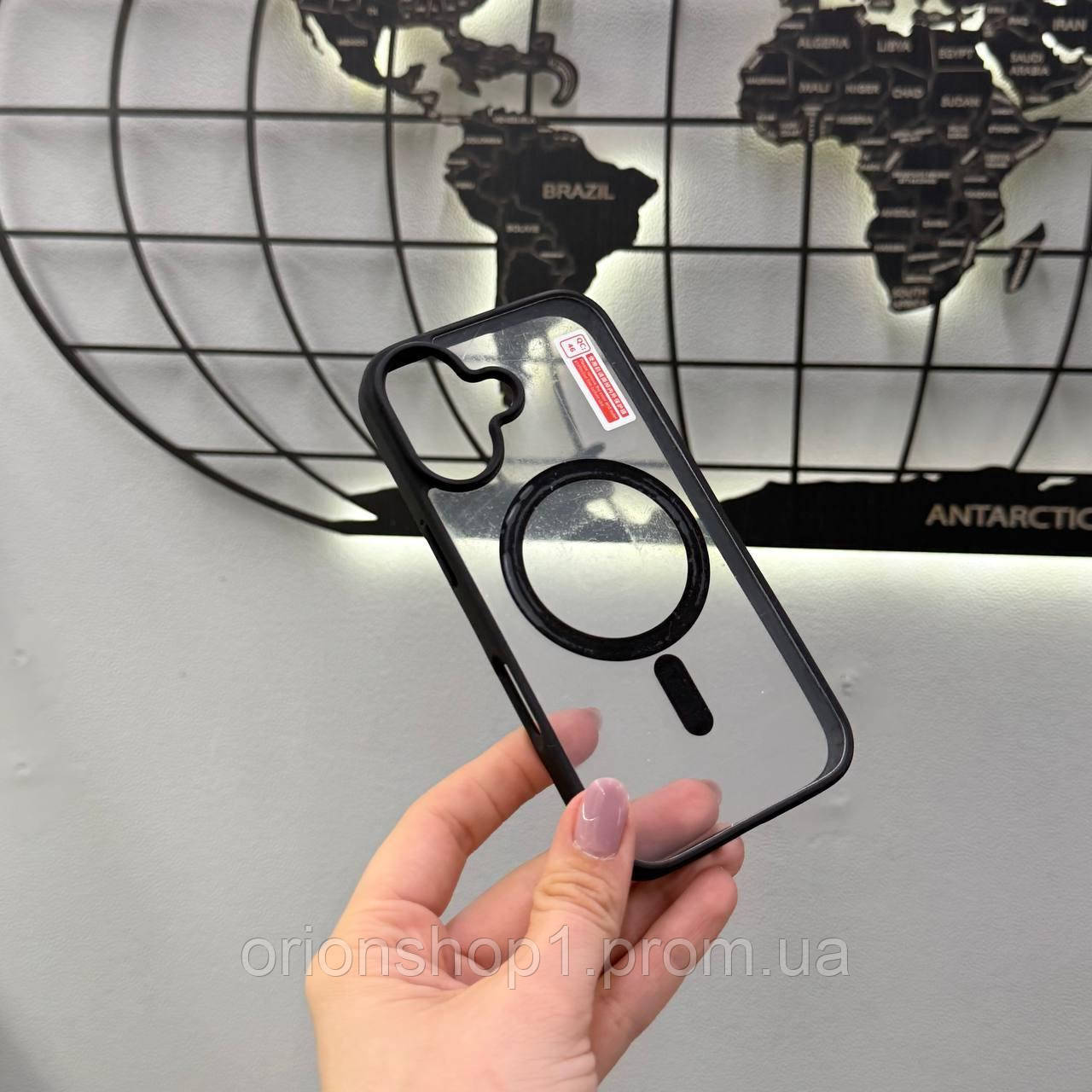 Чохол Matte Magsafe iPhone 17,Чохол прозорий з магсейфом для телефону Айфон 17 (Чорний)