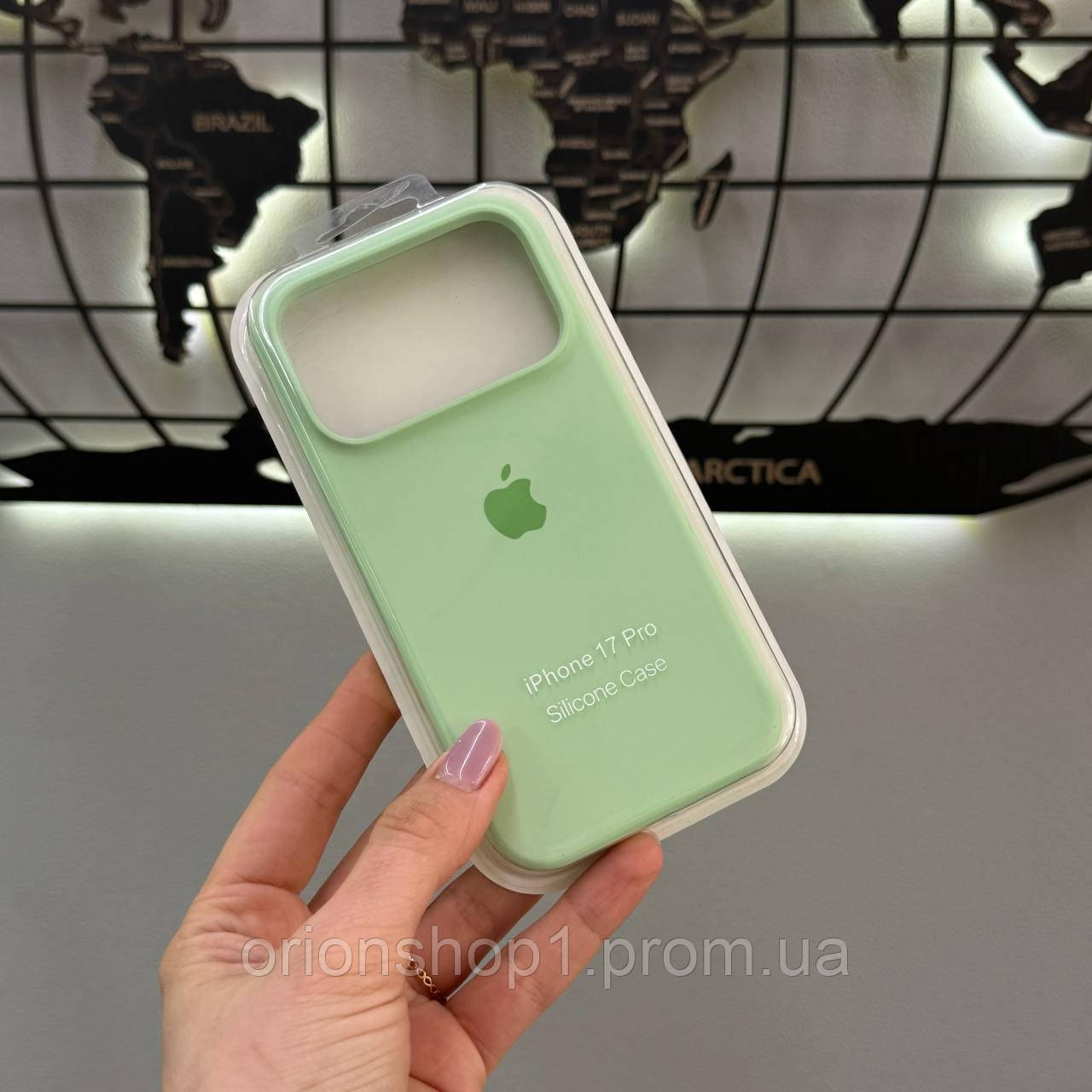 Чохол Silicone Case чохол з мікрофіброю для iPhone 17 Pro,чохол-накладка для Айфон 17 Pro (Зелений)