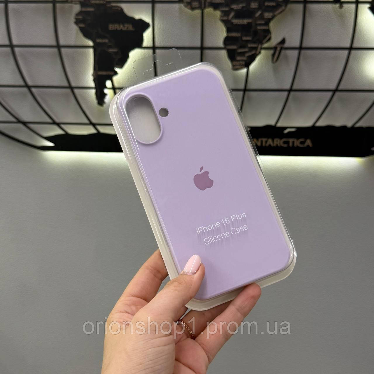 Чохол Silicone Case чохол з мікрофіброю для iPhone 16 Plus,чохол-накладка для Айфон 16 Plus (Ліловий)