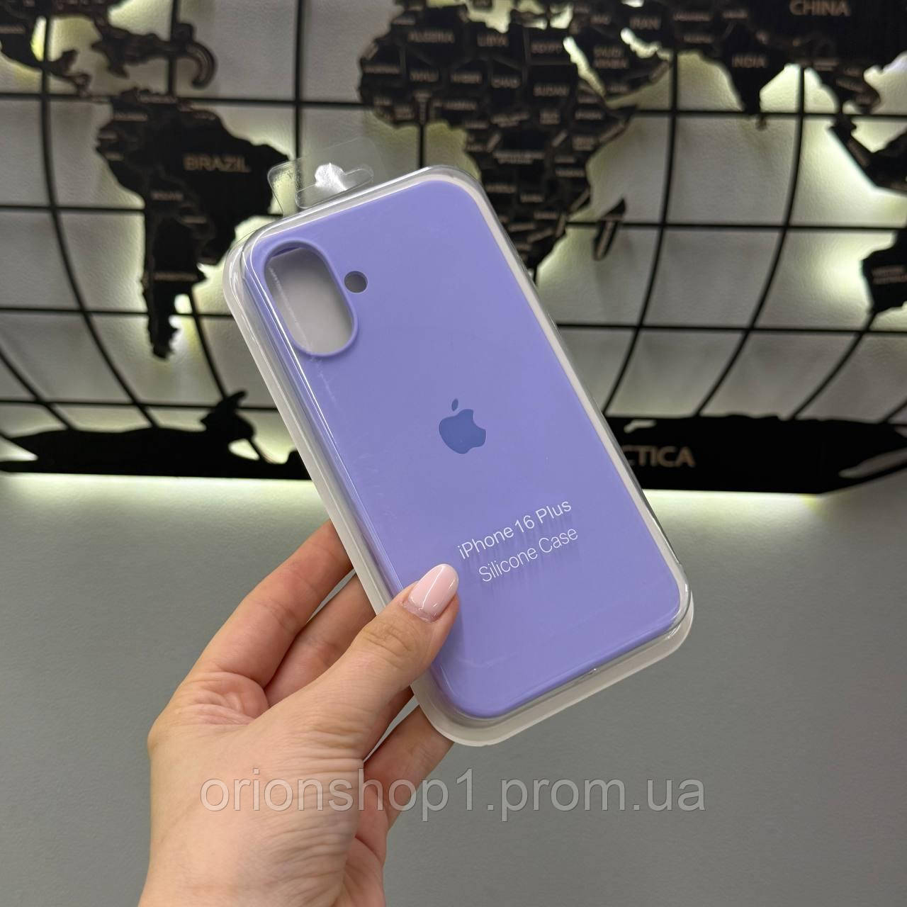 Чохол Silicone Case чохол з мікрофіброю для iPhone 16 Plus,чохол-накладка для Айфон 16 Plus (Ліловий)
