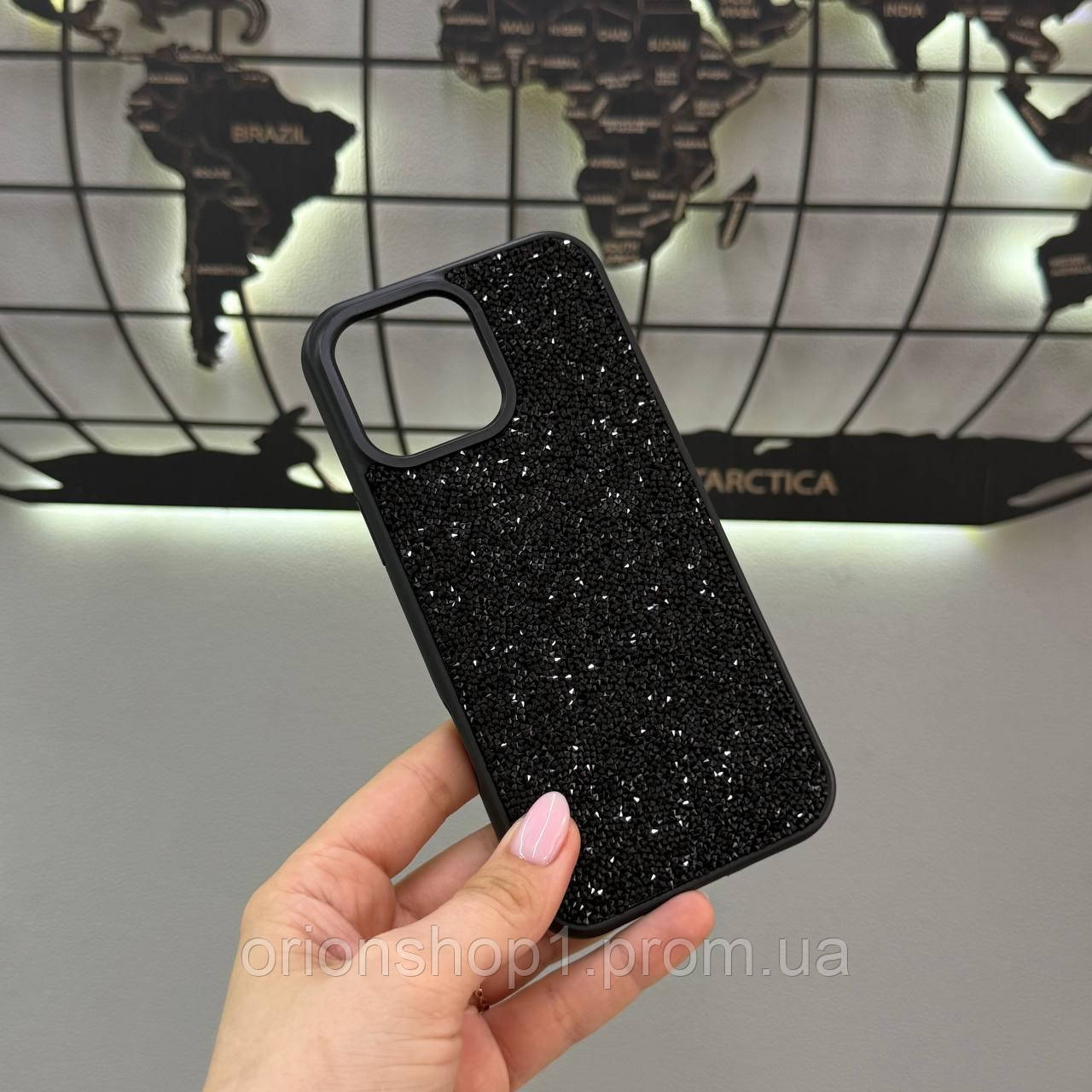 Чохол TPU Swarovski з блиском для iPhone 16 Pro Max,Преміум чохол зі стразами для Айфона 16 Про Макс