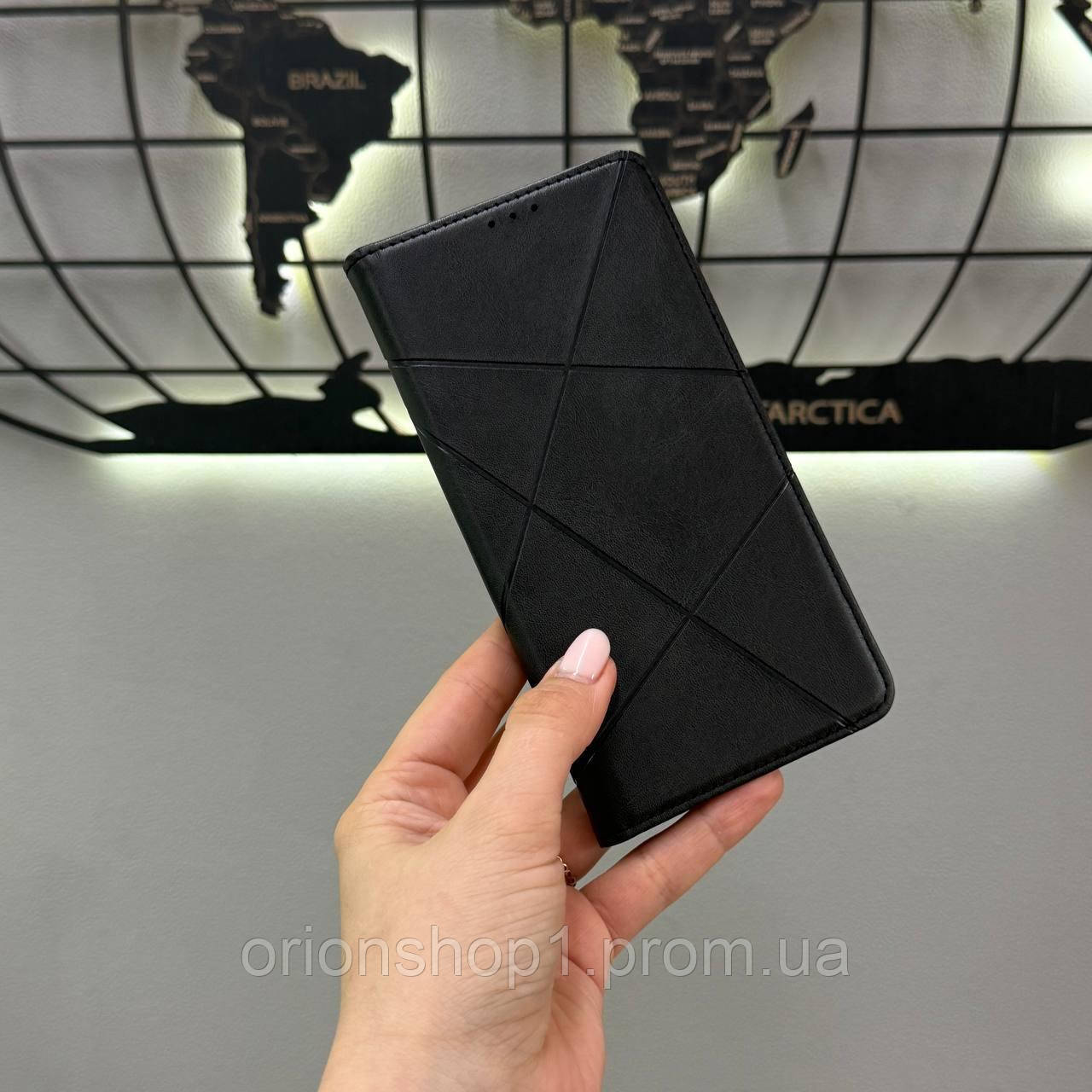 Якісний чохол-книжка Leather для Xiaomi Redmi Note 12 Pro 4G