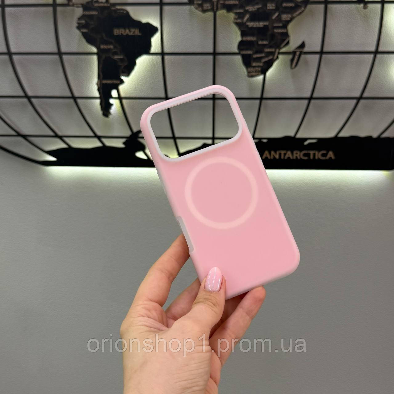 Неоновий чохол з мікрофіброю для iPhone 17 Pro,чохол-накладка для Айфон 17 Pro ( Рожевий)