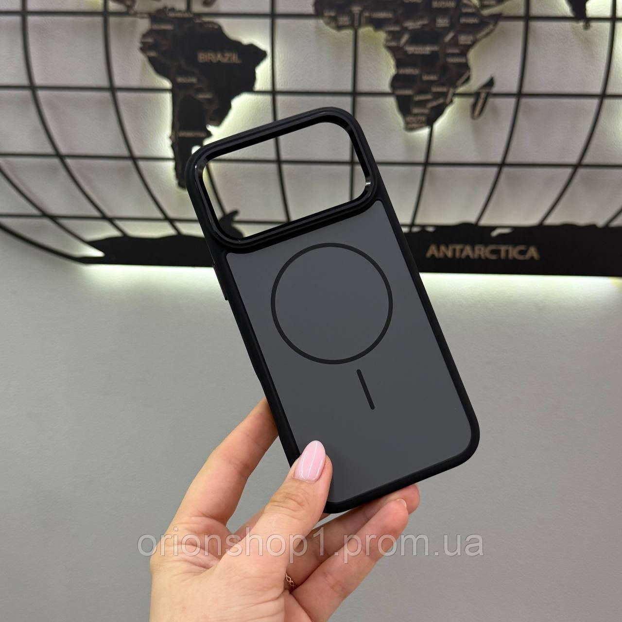 Протиударний чохол-накладка для iPhone 17 Pro Max з MagSafe, чохол-накладка з MagSafe для iPhone 17 Pro Max (Чорний)