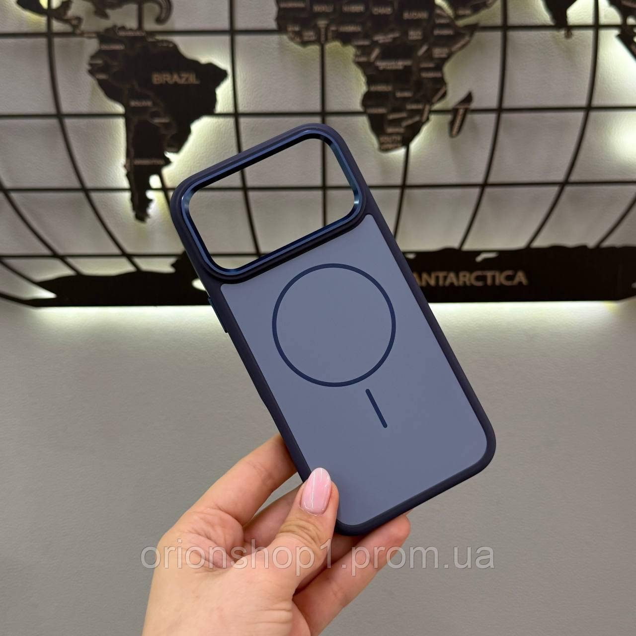 Протиударний чохол-накладка для iPhone 17 Pro Max з MagSafe, чохол-накладка з MagSafe для iPhone 17 Pro Max (Синій)