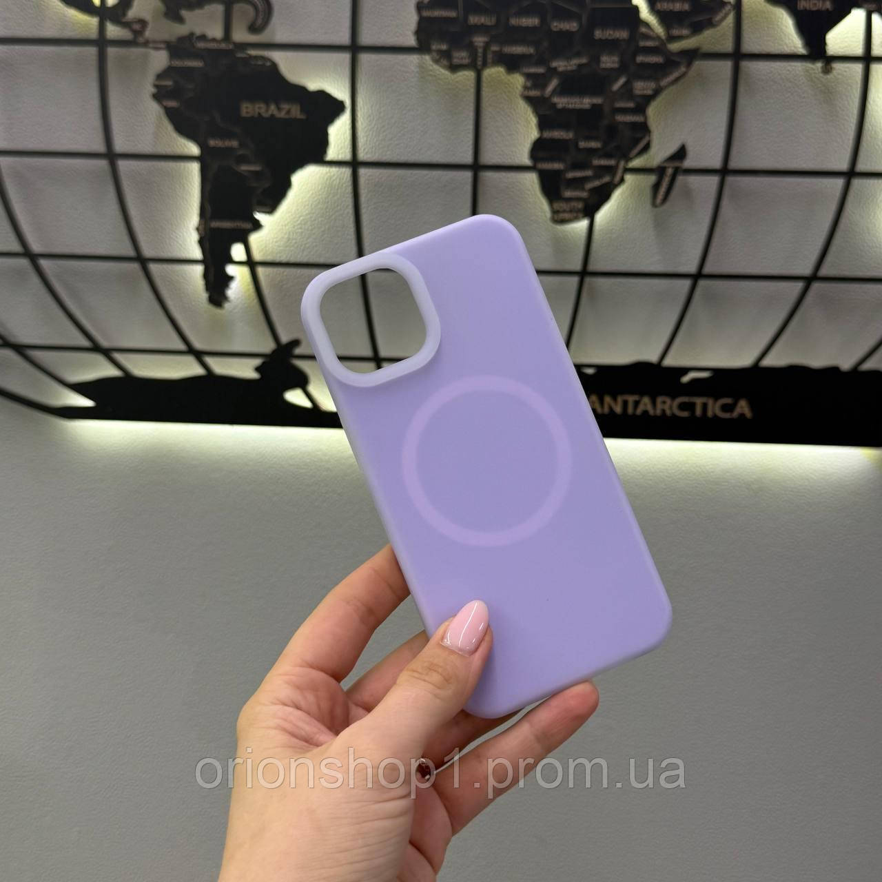 Неоновий чохол з мікрофіброю для iPhone 13,чохол-накладка для Айфон 13 (Ліловий)