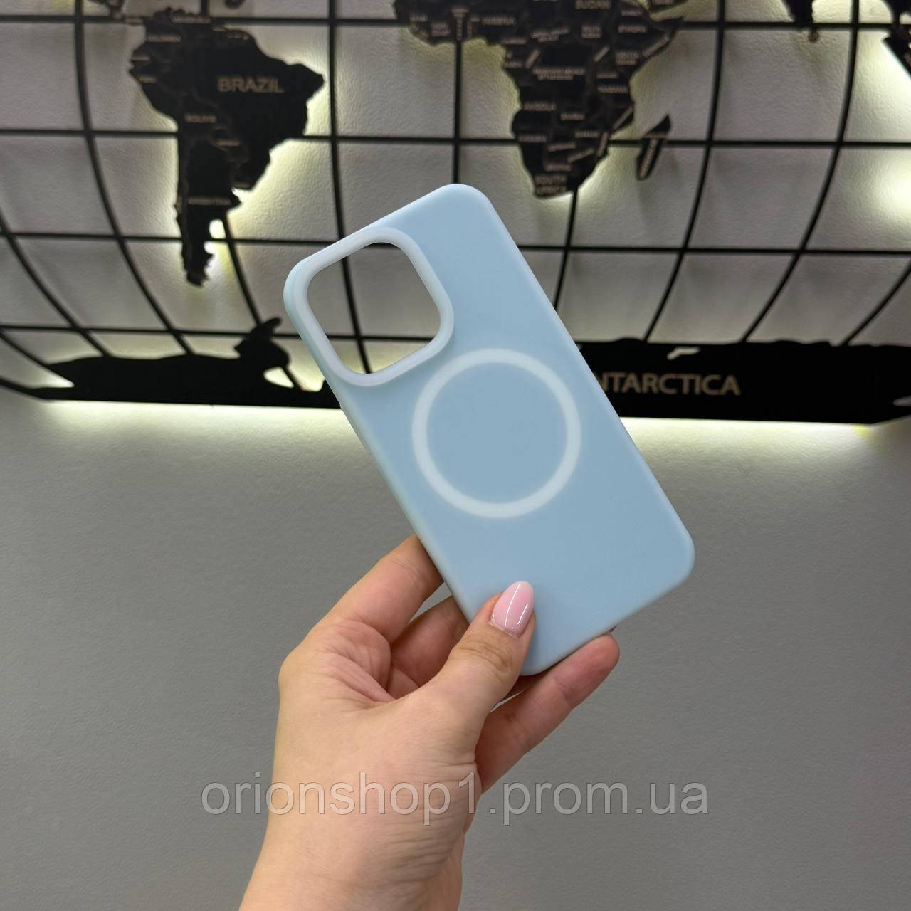 Неоновий чохол з мікрофіброю для iPhone 13 Pro ,чохол-накладка для Айфон 13 Pro (Блакитий)