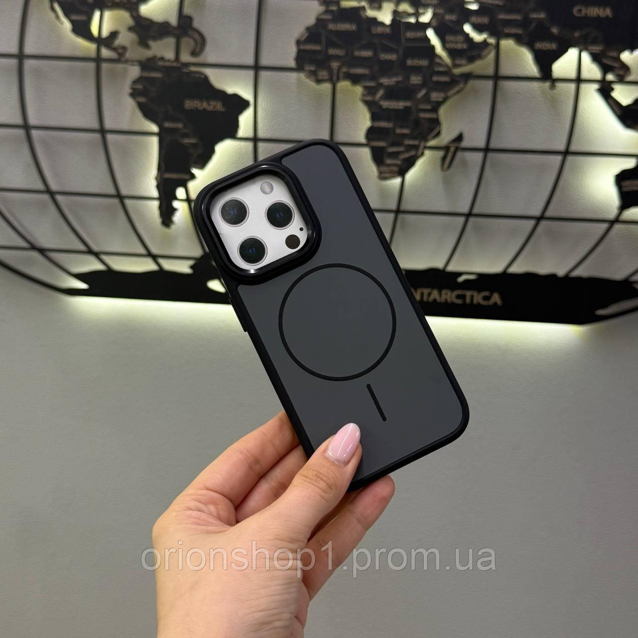 Протиударний чохол-накладка для iPhone 15 Pro з MagSafe, чохол-накладка з MagSafe для iPhone 15 Pro (Чорний)