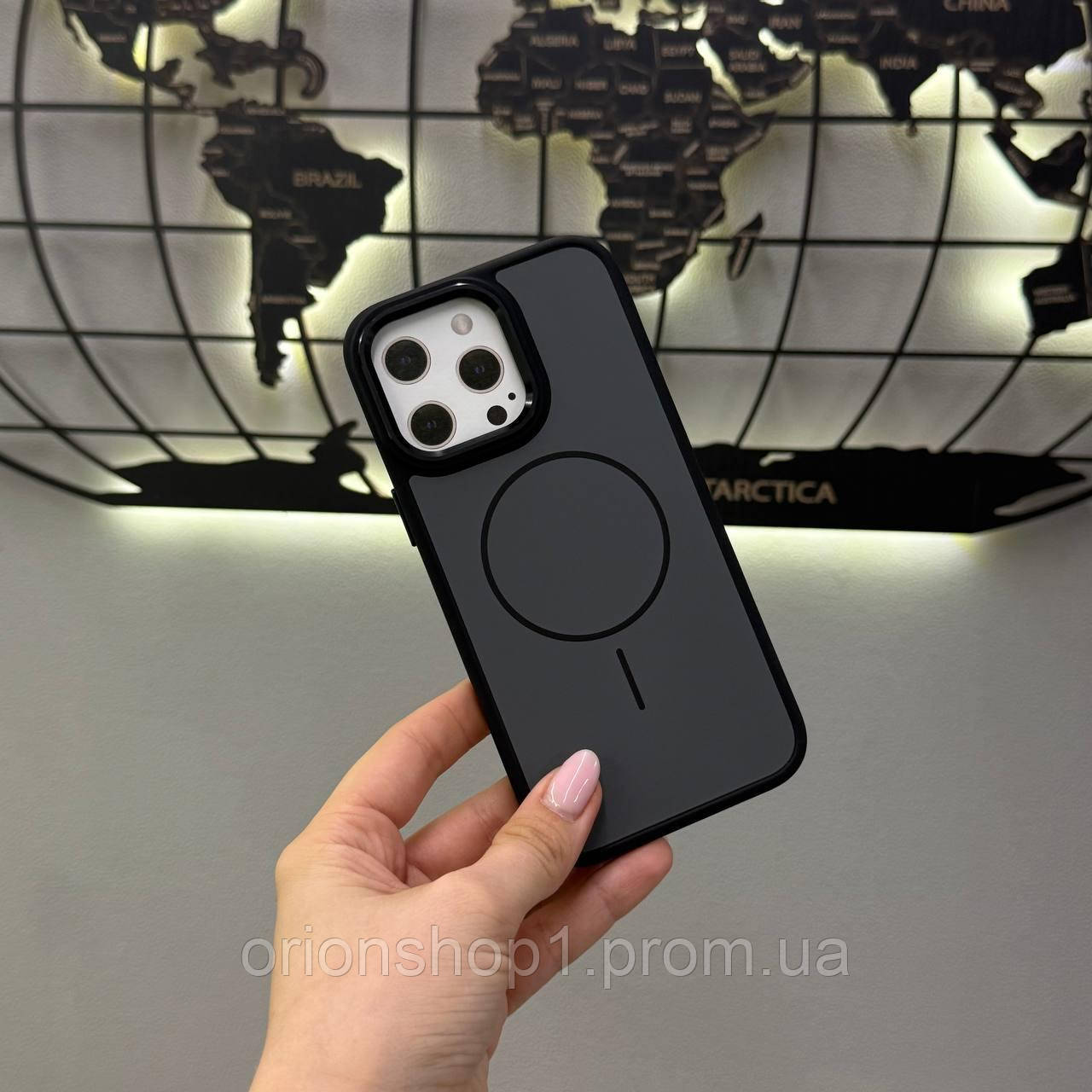 Протиударний чохол-накладка для iPhone 14 Pro Max з MagSafe, чохол-накладка з MagSafe для iPhone 14 Pro Max (Чорний)