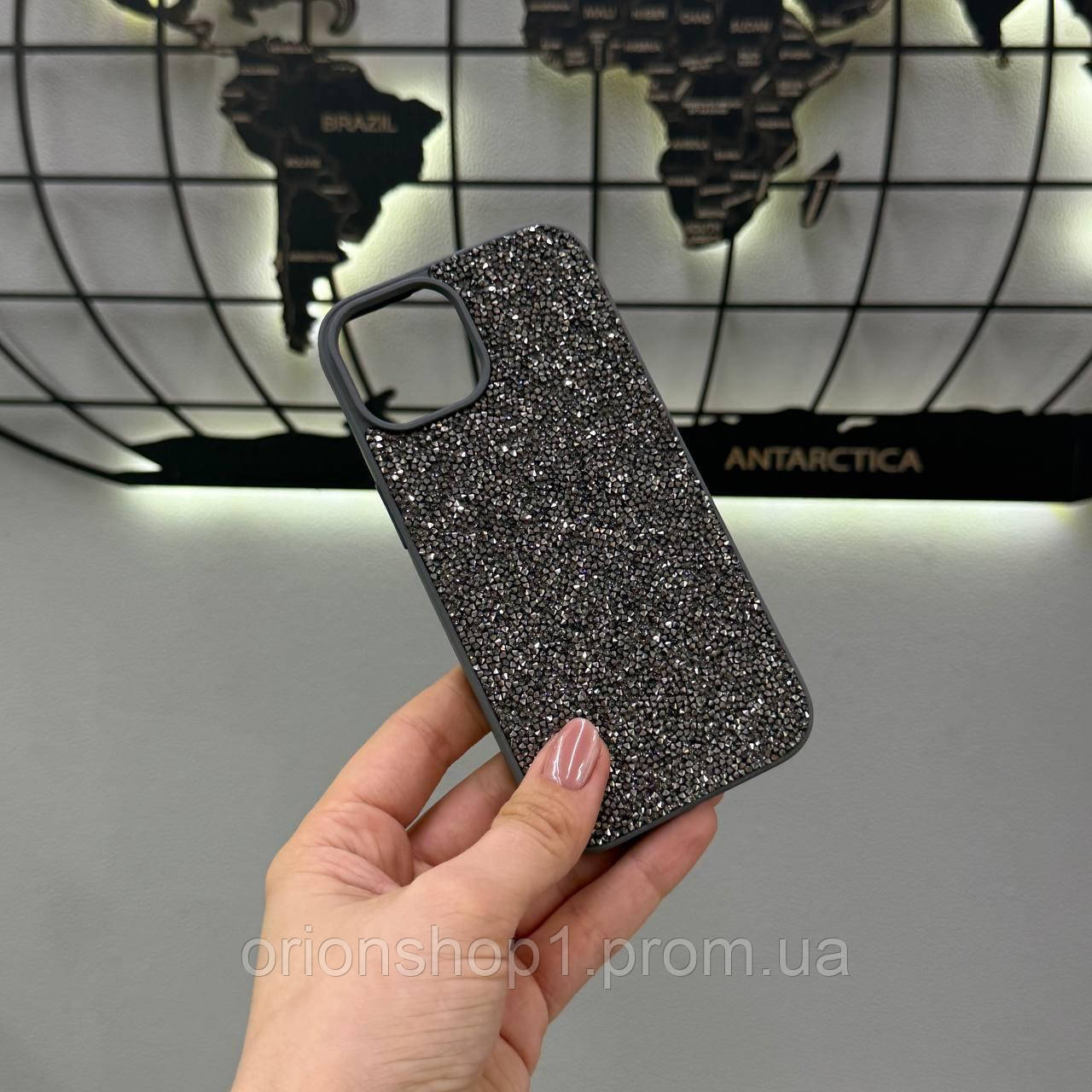 Чохол TPU Swarovski з блиском для iPhone 15,Преміум чохол зі стразами для Айфона 15