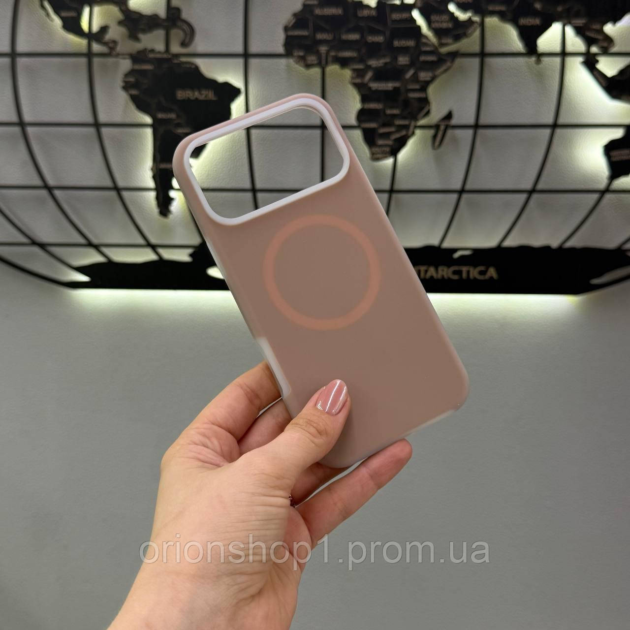 Неоновий чохол з мікрофіброю для iPhone 17 Pro Max,чохол-накладка для Айфон 17 Pro Max (Коричневий)