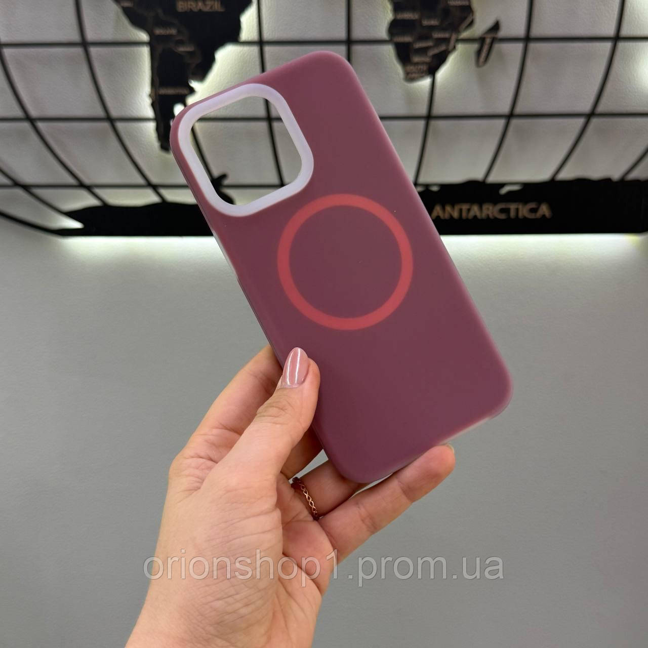 Неоновий чохол з мікрофіброю для iPhone 15 Pro Max